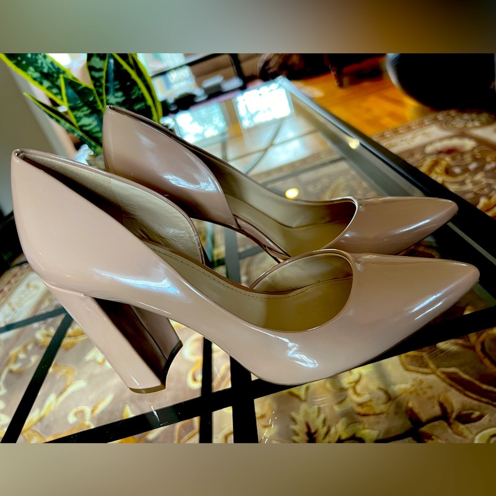 Nine West Nude Block Heel 7.5